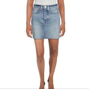 Rag & bone itty bitty mini denim skirt
